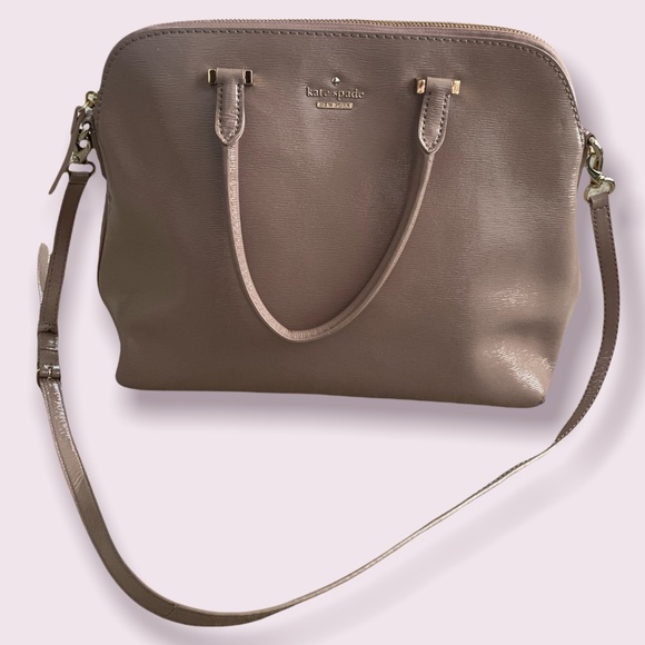 kate spade Handbags - Kate Spade Margot Cedar Street Rose Patent Leather Satchel Convertible Crossbody